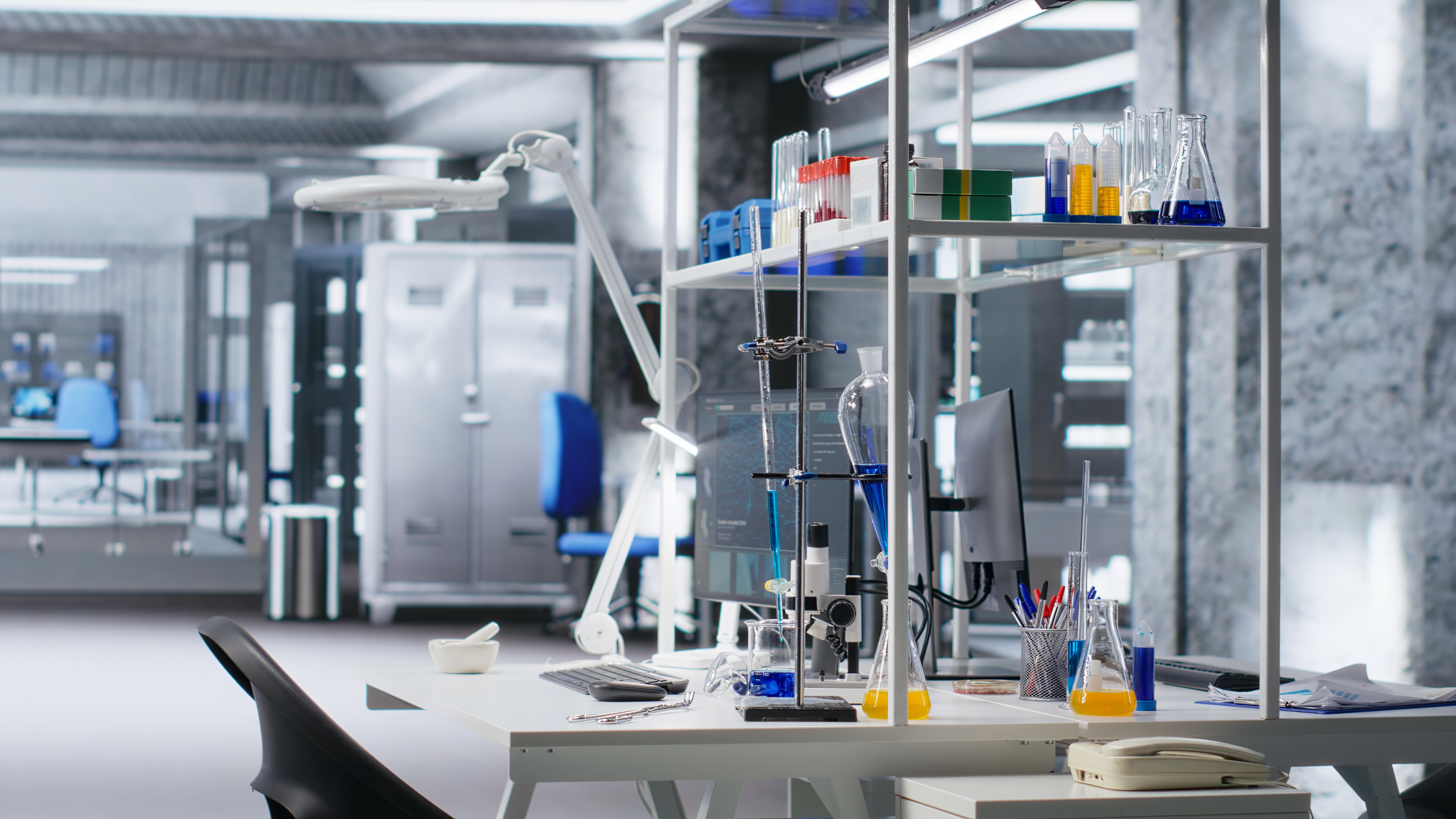 Clean, modern advanced laboratory facility